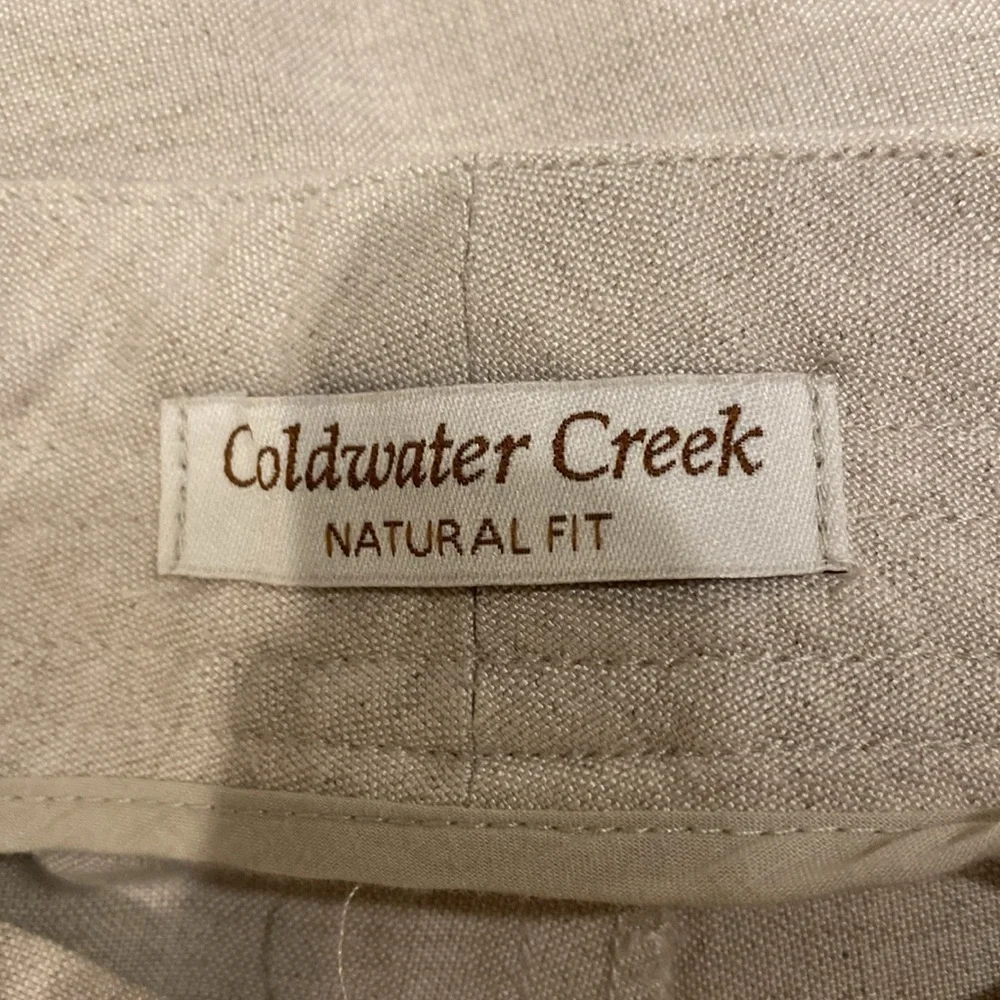 Coldwater Creek Cream Straight Leg Pants - Picture 3 of 9